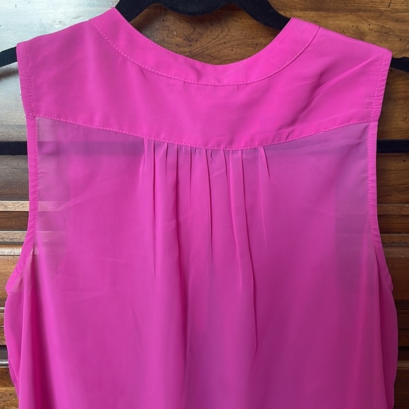 American Eagle Shirt Barbie Pink Sheer Fairy Workwear Travel Women XS - Picture 5 of 6